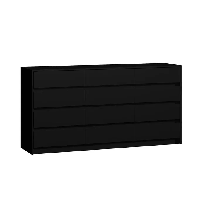 12 Drawer Dresser for Bedroom, 63“L Wooden Double Dresser, Modern Chest of Drawers Storage Organizer Dresser for Entryway Hallway