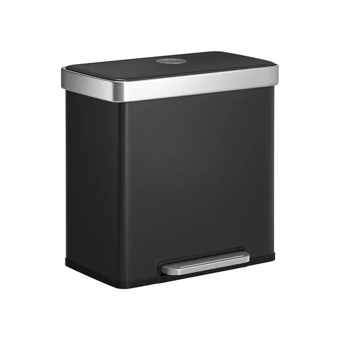 16 Gallon(2 x 8 Gallon) Dual Compartment Garbage Can
