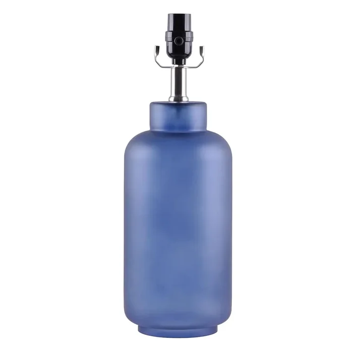 17In Blue Frosted Glass Accent Lamp
