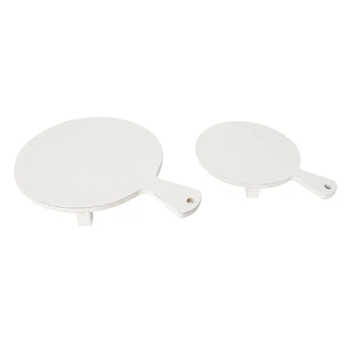 2-Piece White Round Riser Set