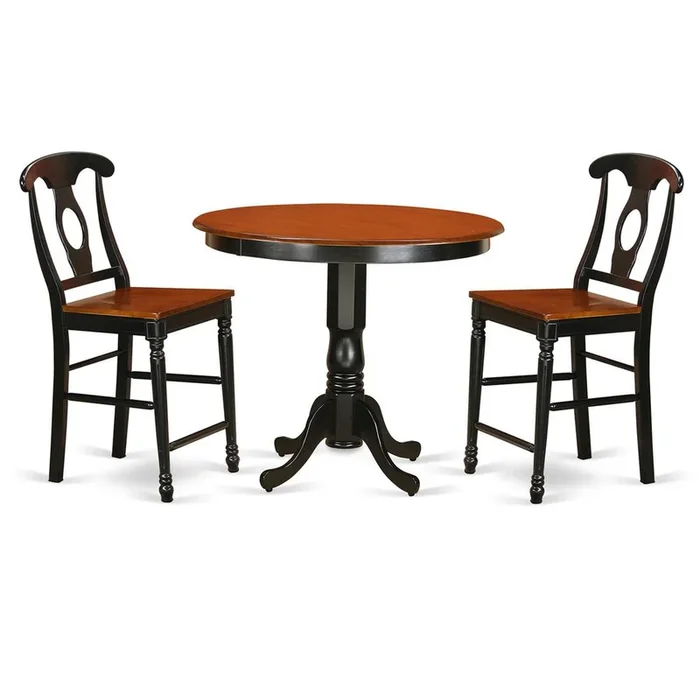 3 Pc pub Table Set – Small Kitchen Table and 2 counter height stool.