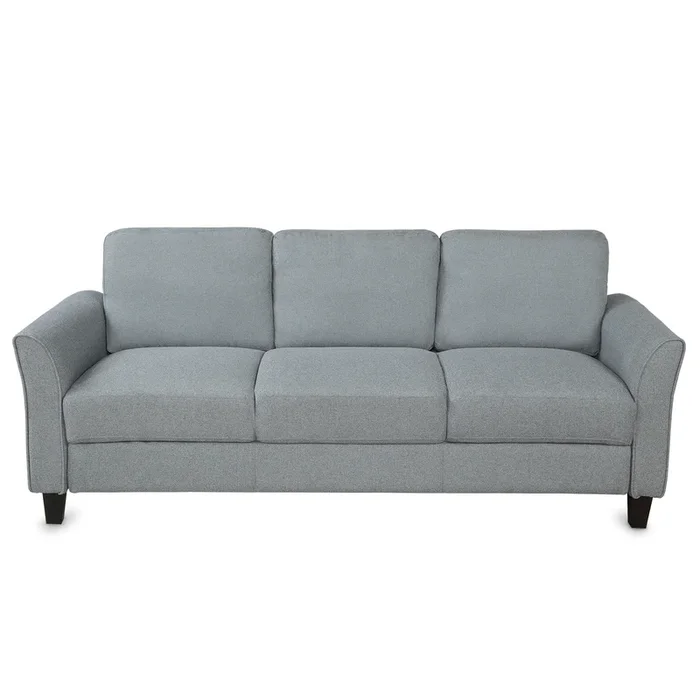 3-Seat Sofa Living Room Linen Fabric.