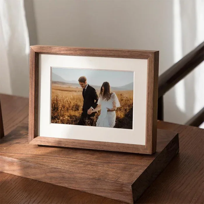 4”x 6” Rectangular Wood Nut Brown Picture Frames
