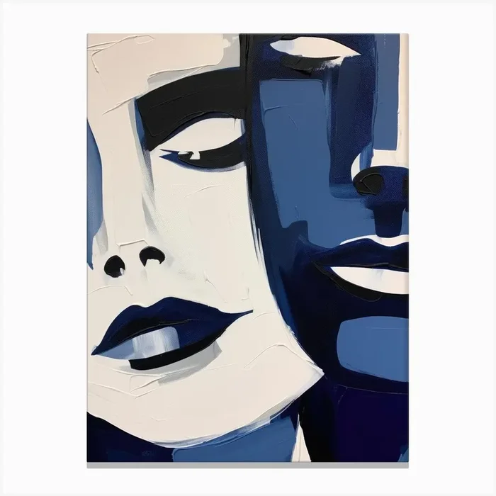 ‘Blue’ 7 Canvas Print by Moving Clouds Art