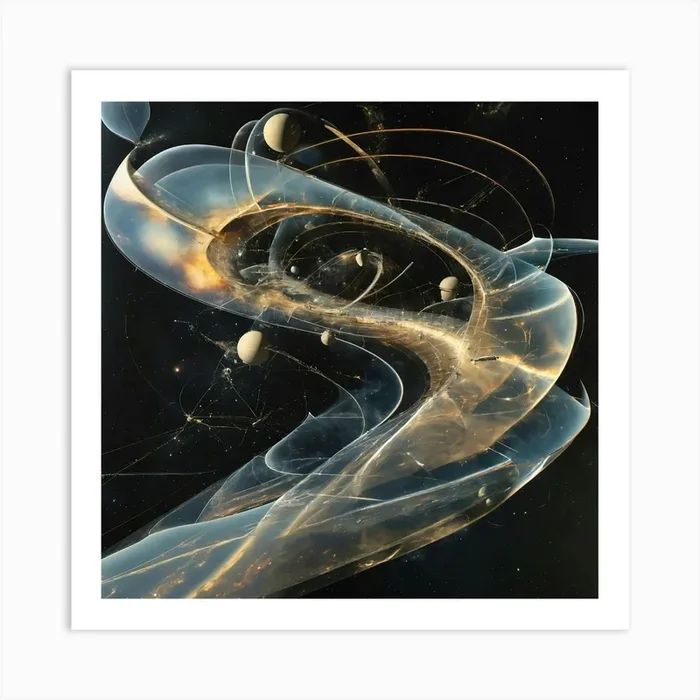 ‘Cosmic Spiral’ Art Print by nourdelr