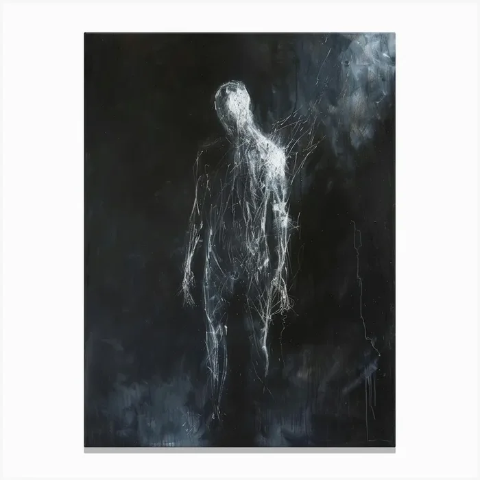 ‘Darkness’ 10 Canvas Print by Moving Clouds Art