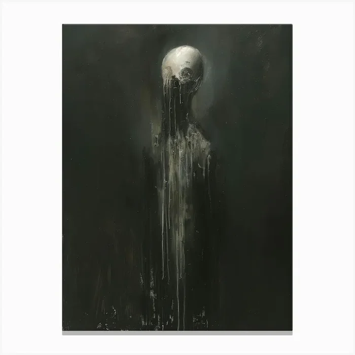 ‘Darkness’ 8 Canvas Print by Moving Clouds Art