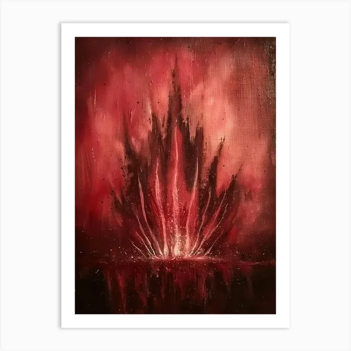 ‘Dead Fire’ Art Print by Moving Clouds Art