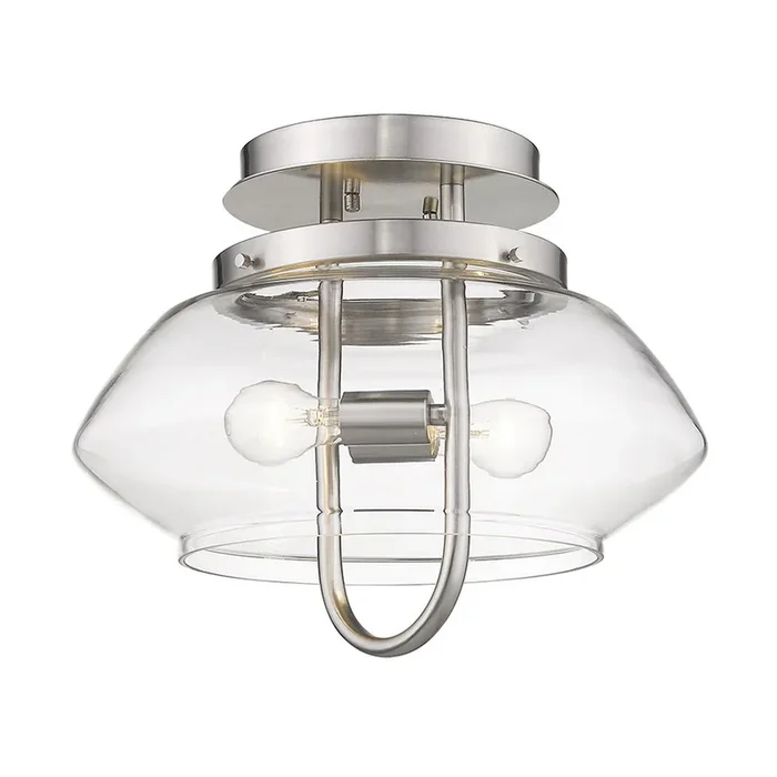 Acclaim Lighting – TP60061SN – Two Light Semi-Flush Mount – Garner – Satin Nickel
