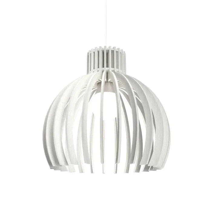 Accord Lighting – 1180.47 – One Light Pendant – Stecche di Legno – Organic White – 118047