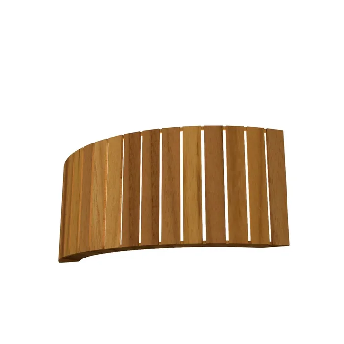 Accord Lighting – 4039.12 – Two Light Wall Lamp – Slatted – Teak