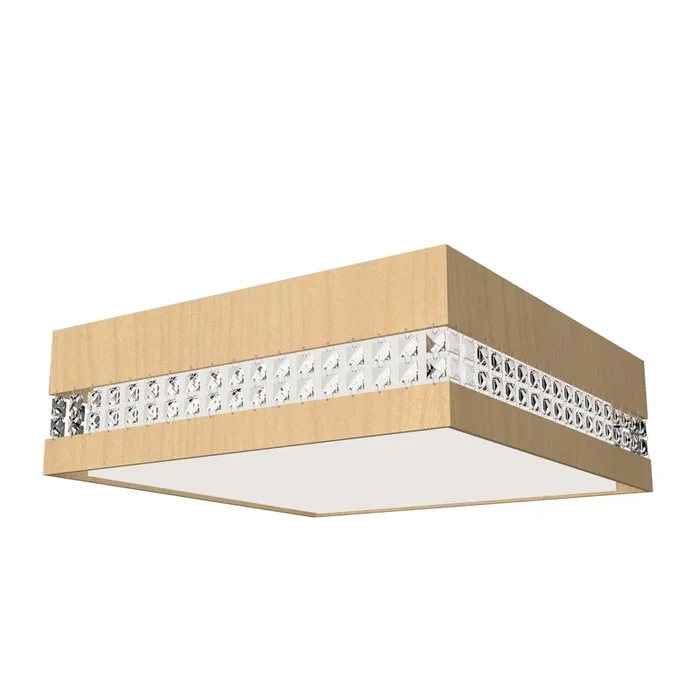 Accord Lighting – 5027CLED.34 – LED Ceiling Mount – Crystals – Maple