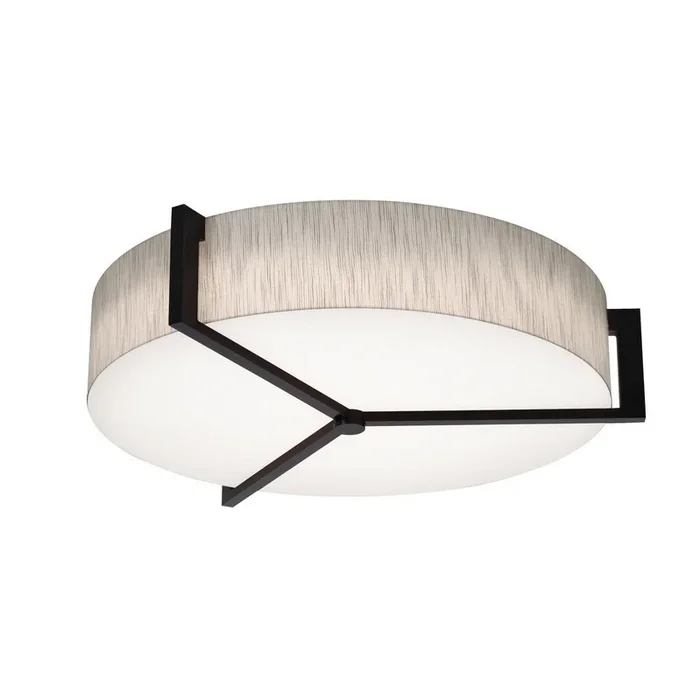 AFX Lighting – APF2432L5AJUDES-JT-BB – LED Ceiling Mount – Apex – Jute/Espresso