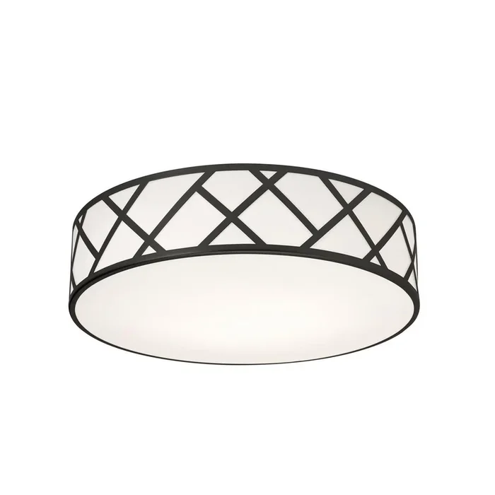 AFX Lighting – HVNF21MBBK – Three Light Flush Mount – Haven – Black
