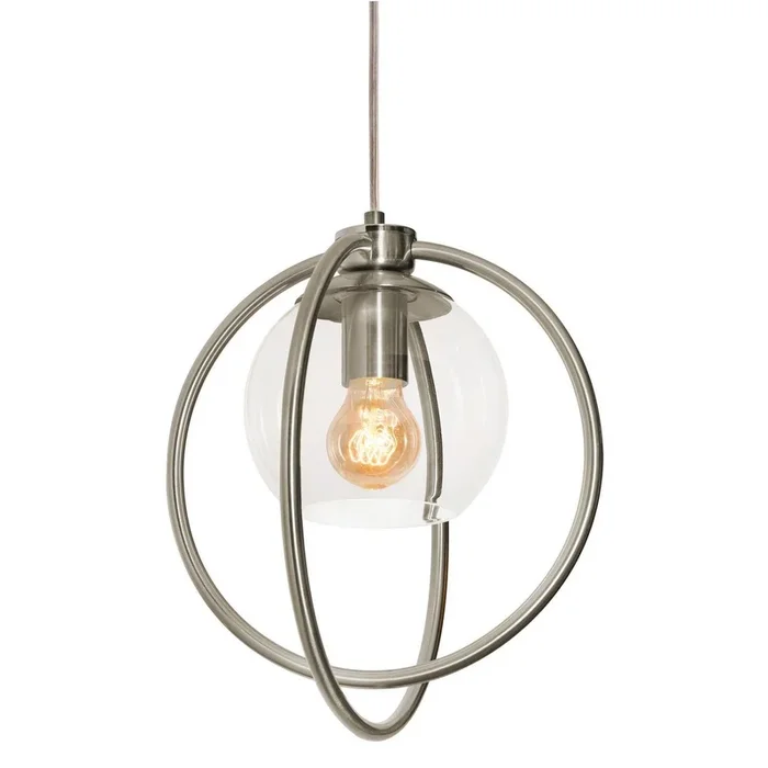 AFX Lighting – JAMP12MBSN – One Light Pendant – Jamie – Satin Nickel