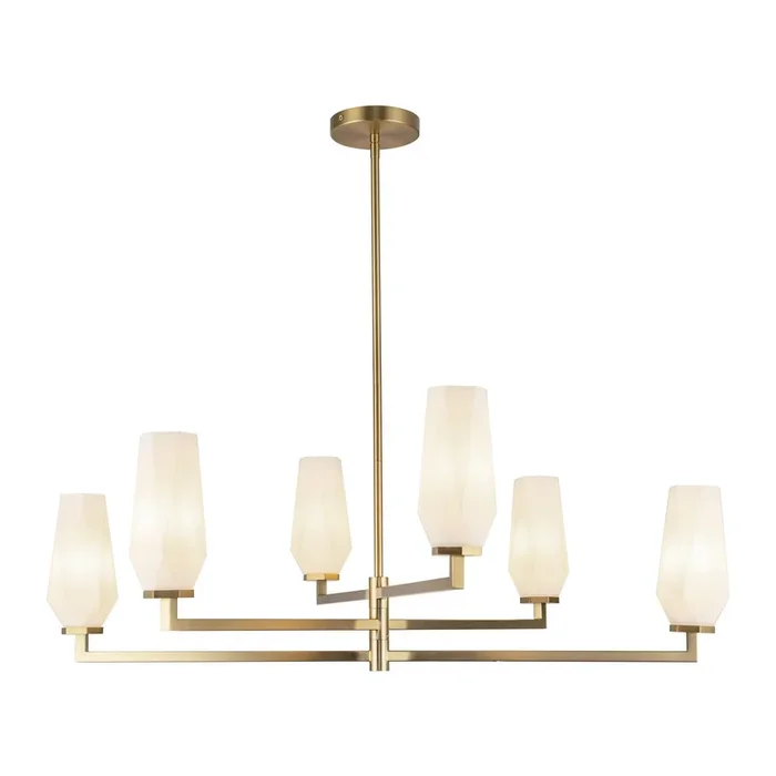 Alora – Six Light Chandelier – Krysta