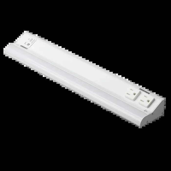 American Lighting 18 Inch LED Courant Undercabinet Fixture 12W CCT Selectable 2700K/3000K/3500K/4000K/5000K 90 CRI 120V Dimmable White (UCR-5CCT-18-WH)