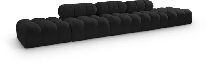 Ames 170 ” Boucle Fabric Upholstered 5pc. Modular Sofa