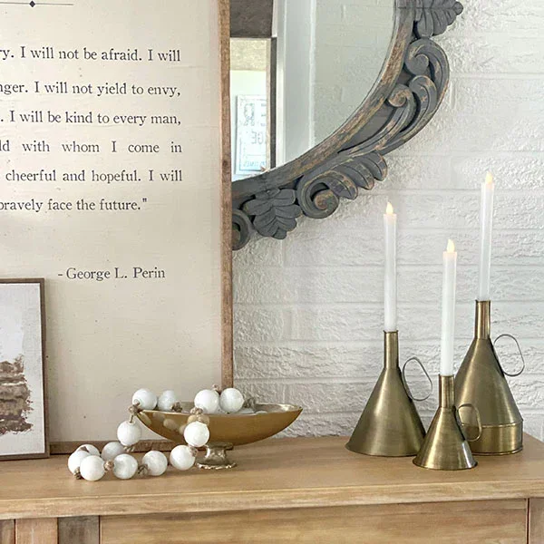 Antique Brass Oil Can Candle Holders, Set of 3 – Decor Steals