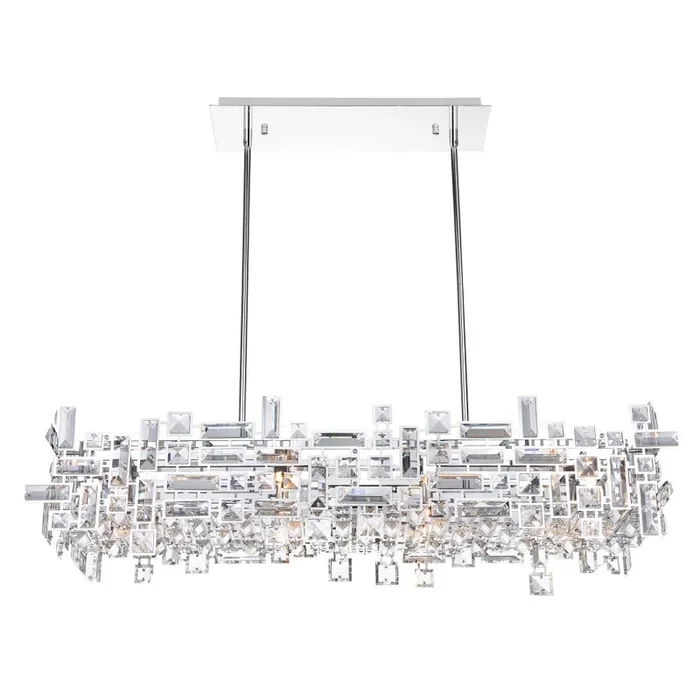 Arley 12 Light Island Chandelier With Chrome Finish