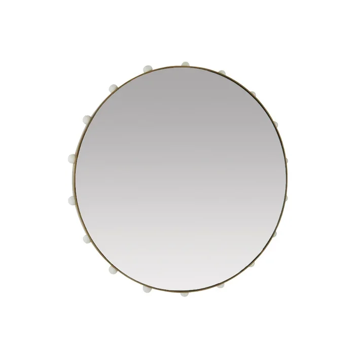 Arteriors – WMI40 – Mirror – Estera – Antique Brass/White/Plain – WMI40
