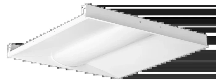 ATLAS LED Selectable Low Profile 2X2 Center Basket Troffer 30W/35W/40W 3500K/4000K/5000K 120-277V 0-10V Dimming White (TLP22S2-4L)