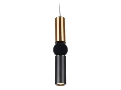 Avenue Lighting – HF1091-BB-BK – One Light Pendant – Cicada – Brushed Brass/Black
