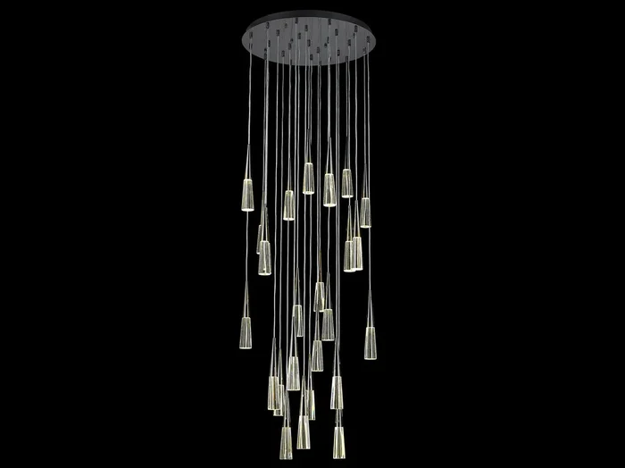 Avenue Lighting – HF7725-GM – 25 Light Flush Mount Pendant – Encino – Gun Metal