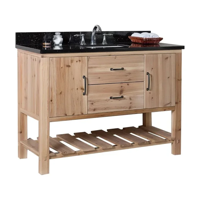 BELLATERRA HOME LLC 48 in Single sink vanity-solid fir-natural