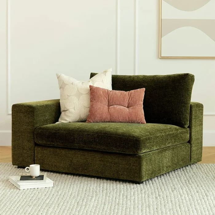 Beta 49″ Left Arm Chair Module – Cypress Green