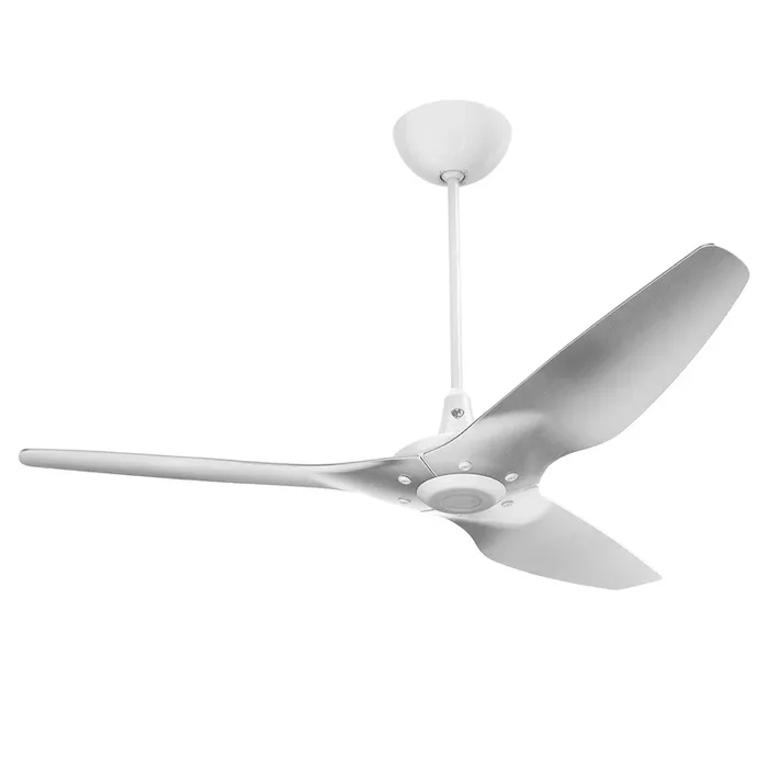 Big Ass Fans Haiku 60″ Ceiling Fan with Brushed Aluminum Blades and White Finish, Downrod 32″, Indoors with LED