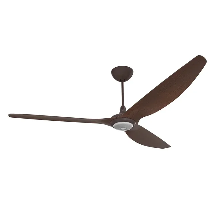 Big Ass Fans Haiku 84″ Ceiling Fan with Cocoa Aluminum Blades and Oil Rubbed Bronze Finish, Downrod 32″, Covered Outdoors