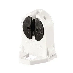 BJB Fluorescent Miniature Bi-Pin 15.8mm T5 Push-in Socket – No Locating Pin (26.620.2004.50)
