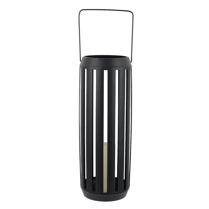 Black Metal Outdoor Lantern, Medium