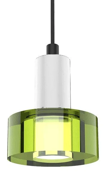 BlackJack Lighting – SP-CGL-GN-03-WH-30K-3W-SP5 – LED Pendant – Color Gel Light Guide – White