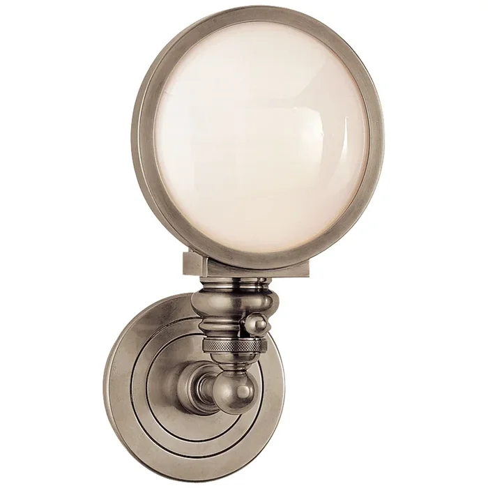Boston Head Light Sconce in Antique Nickel