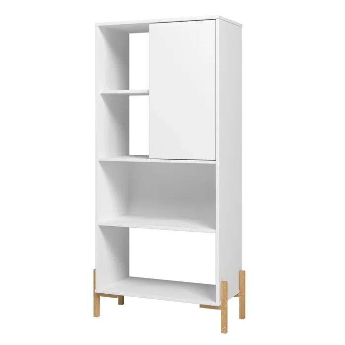 Bowery White Bookcase
