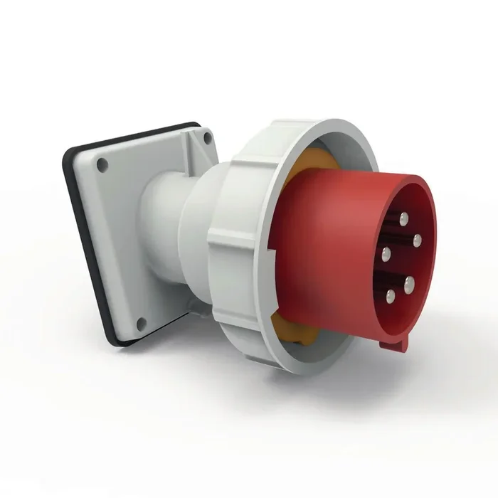 Bryant Pin And Sleeve C-IEC Inlet 4-Pole 5-Wire 16/20A 200-415V IP67 (BRY520B6W)