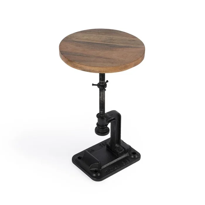 Butler Specialty Ellis Adjustable Pedestal Side table, Multi-Color