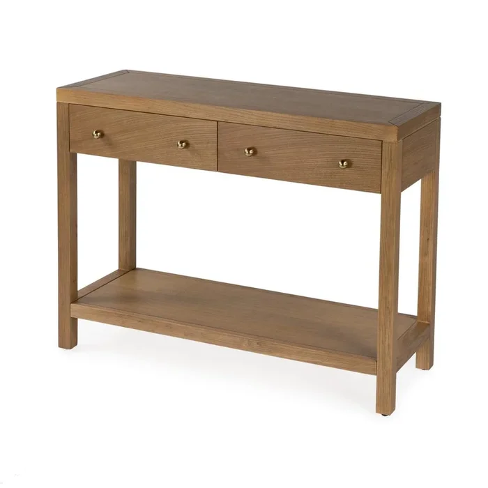 Butler Specialty Nora 2 Drawer Console Table, Brown