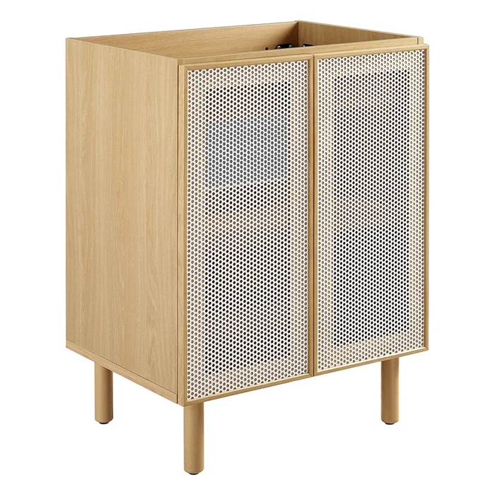 Calla 24 ” Perforated Metal Bathroom Vanity Cabinet (Sink Basin Not Included)