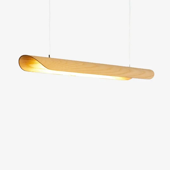 Canoe LED Light in Ash Veneer (Transparent Cable)SV by Studio Vayehi