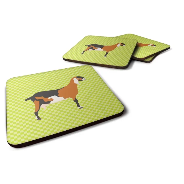 Caroline’s Treasures Anglo Nubian Goat Green Decorative coasters, 3.5, Multicolor