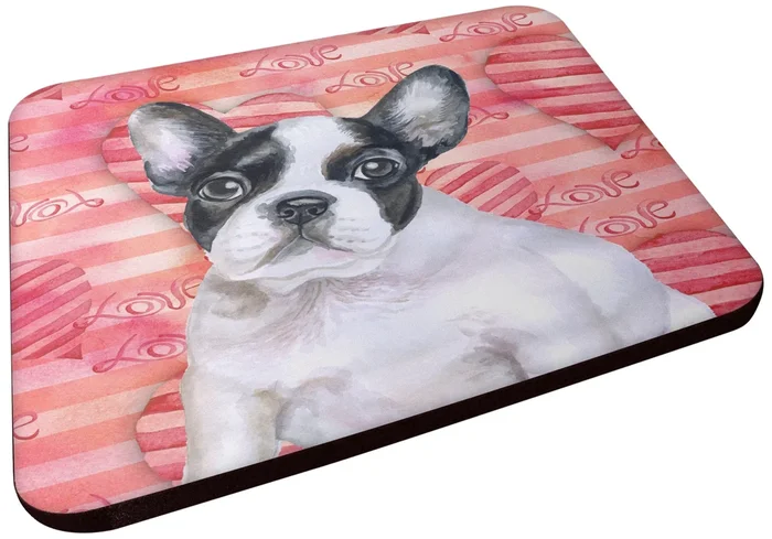 Caroline’s Treasures French Bulldog Black White Love Decorative coasters, Multicolor