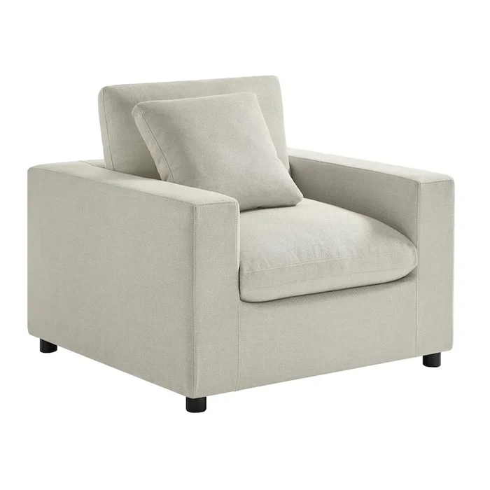 Comfort Pointe Casella Modern Armchair – Beige