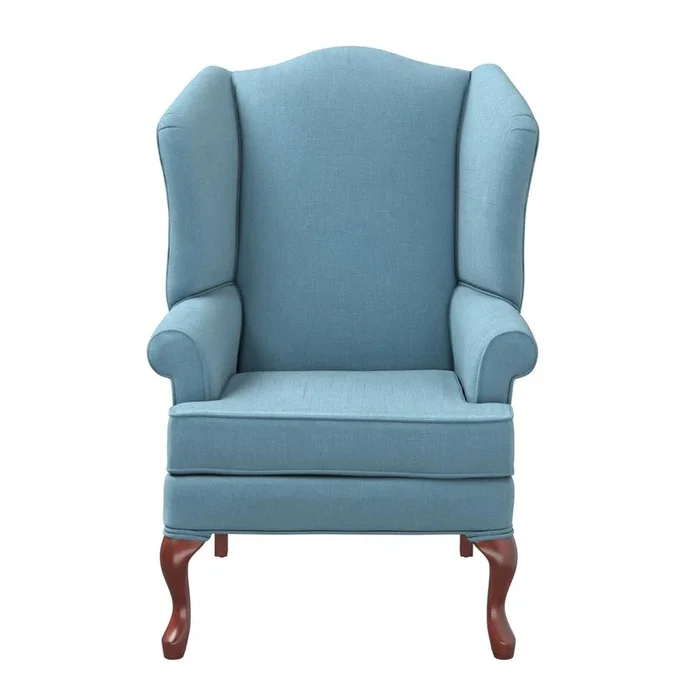 Comfort Pointe Erin Blue Wing Back Chair
