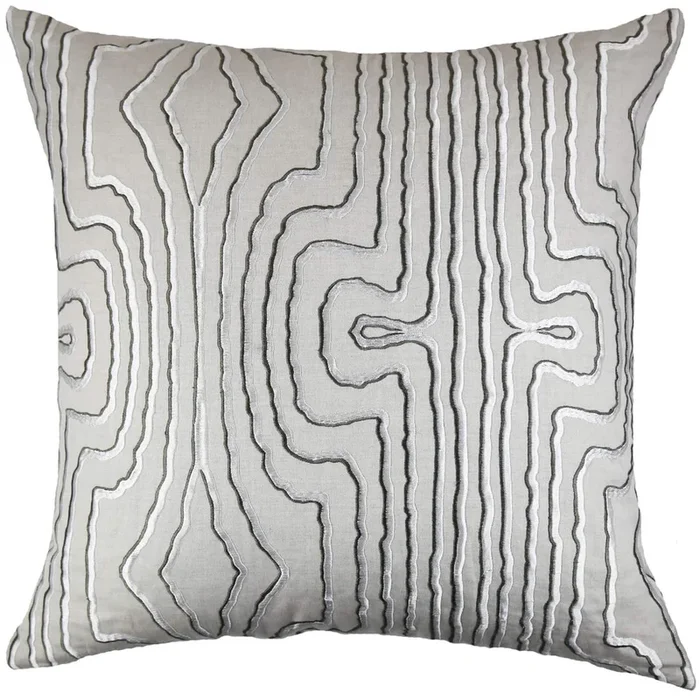 Contour Pillow, Natural Charcoal