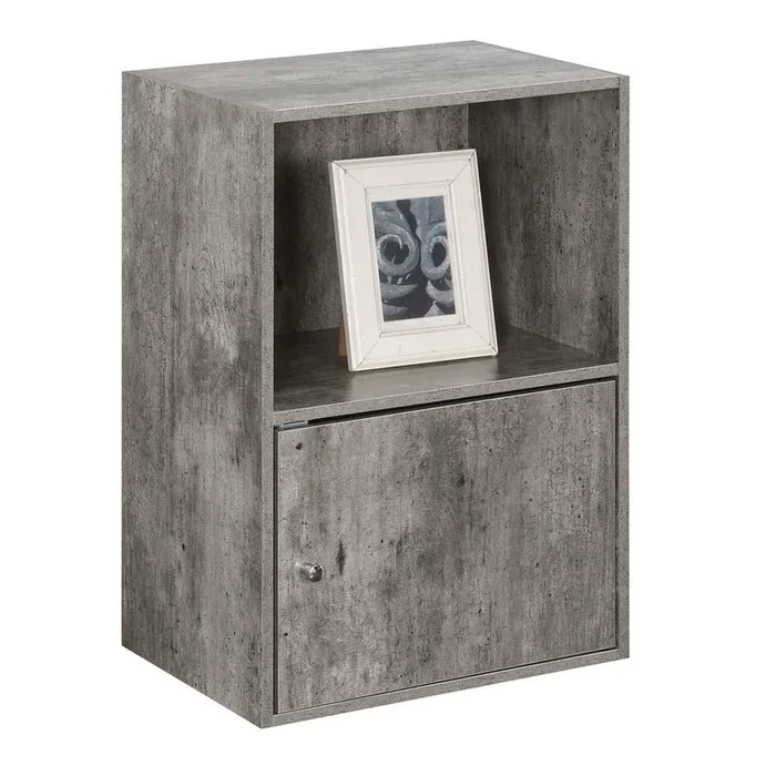 Convenience Concepts Xtra Storage 1 Door Cabinet with Shelf, Faux Birch