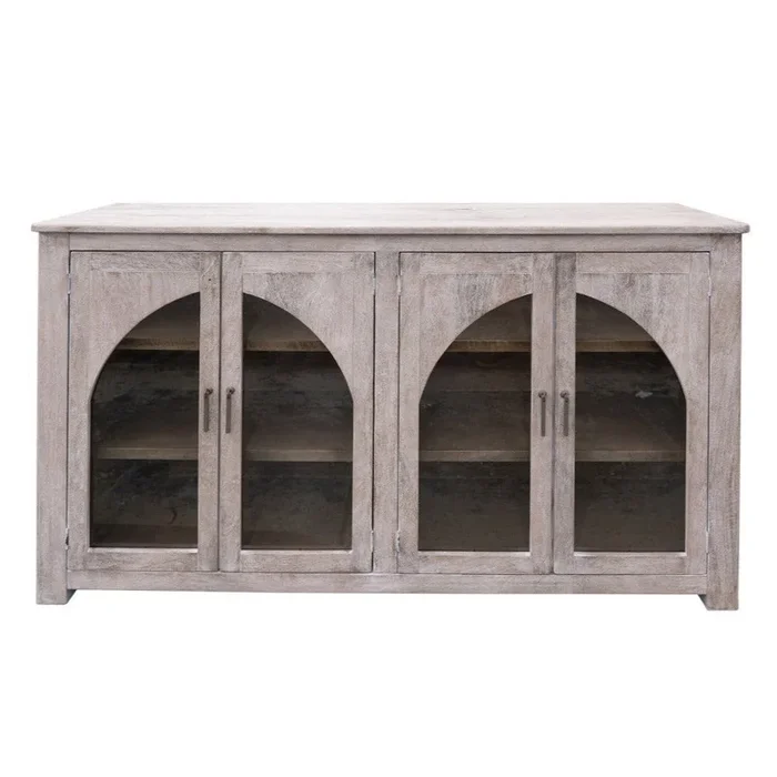Crafter and Weavers Acropolis Solid Wood 4-Door Multi-Purpose Console – 70