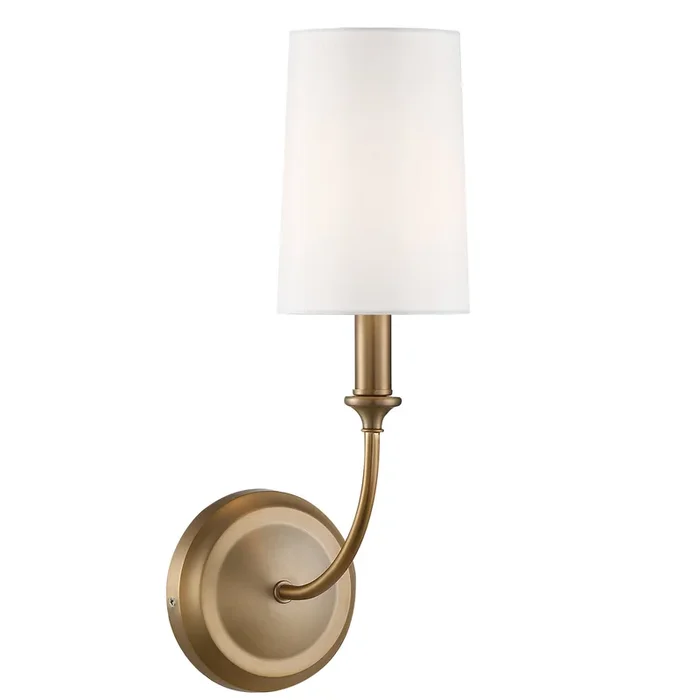 Crystorama – 2241-VG – One Light Wall Sconce – Sylvan – Vibrant Gold – 2241VG